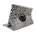 Sanoxy Sanoxy 360 Degrees Rotating PU Leather Case Stand for iPad 2; 3 & 4; Leopard Multi SNX-IPA2-360CS-LEOMLTI